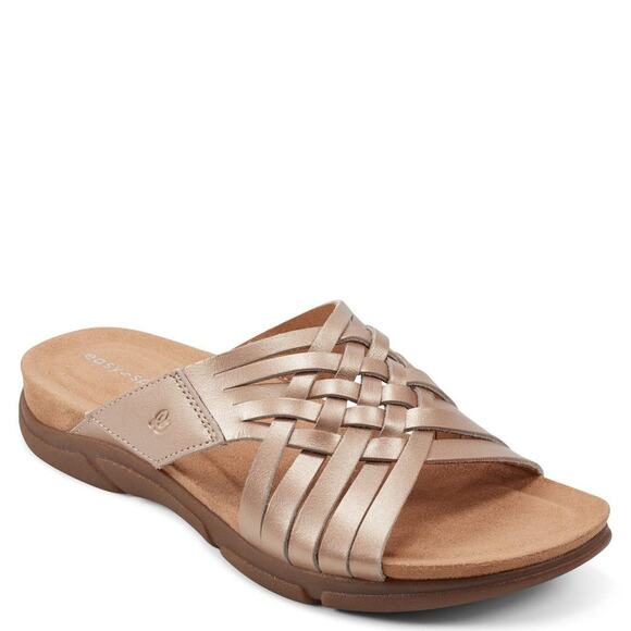 Easy Spirit Women's Meadow Woven Slip-On Sandals Bronz Size 10 - Picture 1 of 5